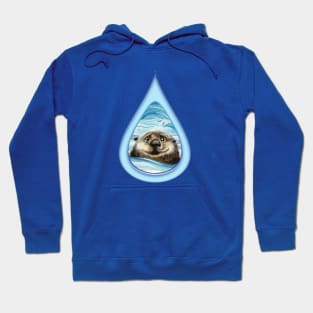 Sea Otter drip Hoodie